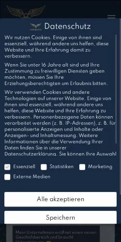 Podgląd witryny Schwungvoll eCommerce, medium z kraju Niemcy do artykułów sponsorowanych