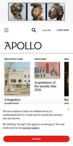 Podgląd witryny Apollo, medium z kraju Stany Zjednoczone do artykułów sponsorowanych