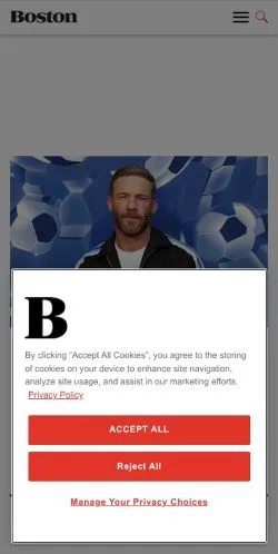 Anteprima del sito Boston Magazine, media di Stati Uniti per articoli sponsorizzati