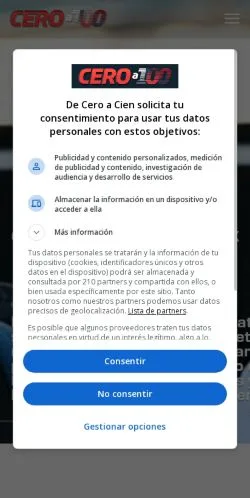 Anteprima del sito De Cero A 100, media di Messico per articoli sponsorizzati