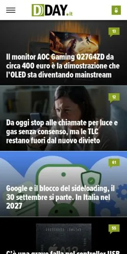 Forhåndsvisning af DDay.it, medie fra Italien til sponsorerede artikler