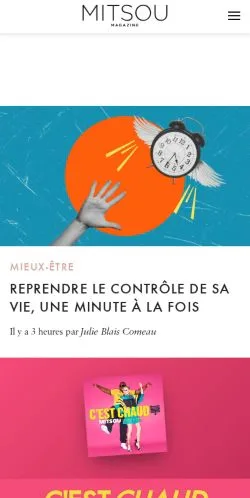 Anteprima del sito Mitsou Magazine, media di Francia per articoli sponsorizzati