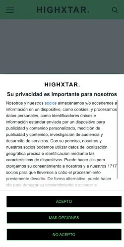 Preview of the HIGHXTAR. website, a media outlet in Spain for sponsored articles