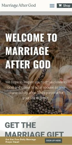 Anteprima del sito Marriage After God, media di Stati Uniti per articoli sponsorizzati