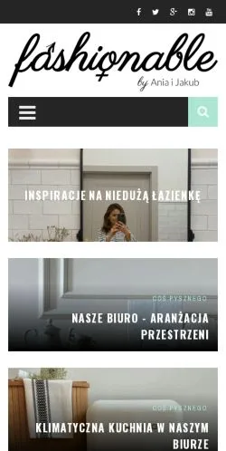 Podgląd witryny Fashionable, medium z kraju Polska do artykułów sponsorowanych