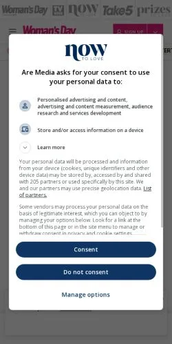 Anteprima del sito Now to Love, media di Australia per articoli sponsorizzati