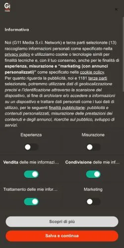 Aperçu du site Impresacity, média de Italie pour articles sponsorisés