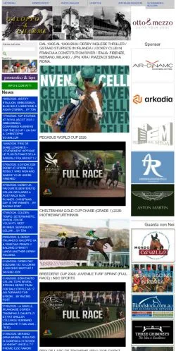 Anteprima del sito Galoppo & Charme, media di Italia per articoli sponsorizzati
