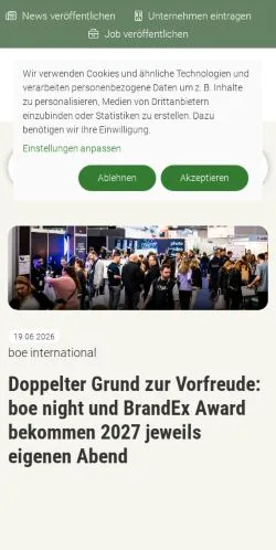 Podgląd witryny eventmanager, medium z kraju Niemcy do artykułów sponsorowanych