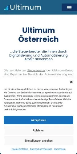 Anteprima del sito Ultimum, media di Austria per articoli sponsorizzati
