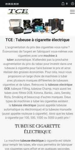 Anteprima del sito TCE, media di Francia per articoli sponsorizzati