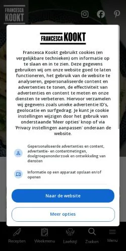 Podgląd witryny Francesca Kookt, medium z kraju Holandia do artykułów sponsorowanych