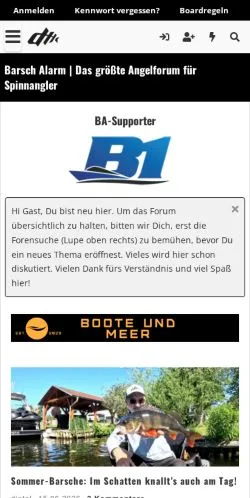 Aperçu du site Barsch Alarm, média de Allemagne pour articles sponsorisés