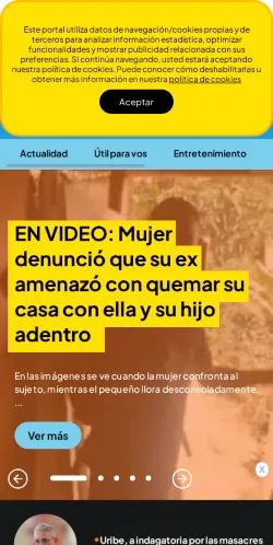 Pré-visualização do site Qhubo Medellín, meio de Espanha para artigos patrocinados