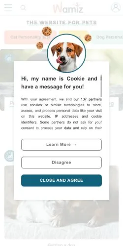 スポンサード記事向けのイギリスメディア、Wamizのサイトプレビュー