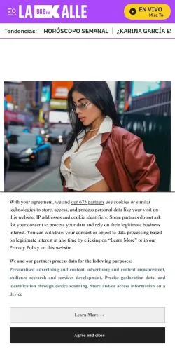Anteprima del sito La Kalle, media di Colombia per articoli sponsorizzati