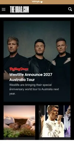 Forhåndsvisning av nettstedet The Brag, medium fra Australia for sponsede artikler