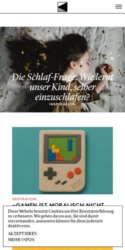 スポンサード記事向けのスイスメディア、Kleinstadtのサイトプレビュー