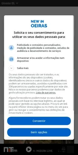 Anteprima del sito New in Oeiras, media di Portogallo per articoli sponsorizzati