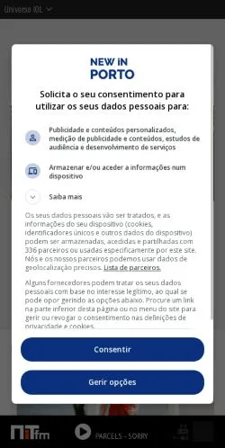 Podgląd witryny New in Porto, medium z kraju Portugalia do artykułów sponsorowanych