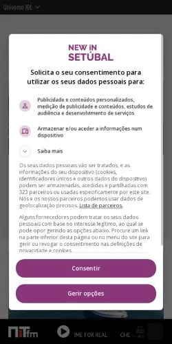 Anteprima del sito New in Setúbal, media di Portogallo per articoli sponsorizzati