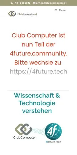 Podgląd witryny ClubComputer, medium z kraju Austria do artykułów sponsorowanych