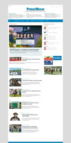 Anteprima del sito Pferdewoche, media di Svizzera per articoli sponsorizzati