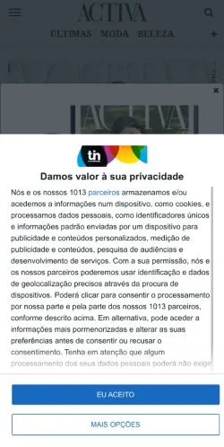 Vorschau der Website Activa, Medium aus Portugal für gesponserte Artikel