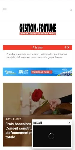 Vista previa del sitio Gestion De Fortune, medio de Francia para artículos patrocinados