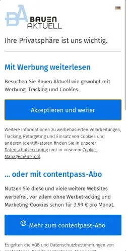 Anteprima del sito Start, media di Germania per articoli sponsorizzati