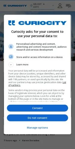 Forhåndsvisning af Curiocity, medie fra USA til sponsorerede artikler