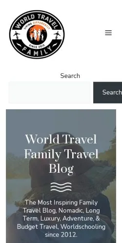 Anteprima del sito World Travel Family, media di Regno Unito per articoli sponsorizzati