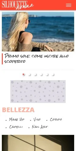Voorbeeld van de site Silhouette Donna, medium uit Italië voor gesponsorde artikelen