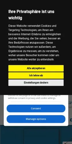 Vista previa del sitio Fremdenverkehrsamt, medio de Alemania para artículos patrocinados
