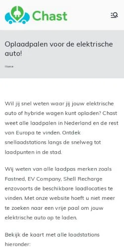 Preview of the Chast website, a media outlet in Netherlands for sponsored articles