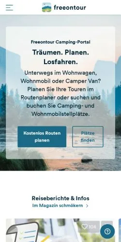 Podgląd witryny Free on Tour, medium z kraju Niemcy do artykułów sponsorowanych