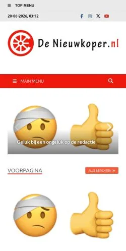 Anteprima del sito De Nieuwkoper, media di Paesi Bassi per articoli sponsorizzati