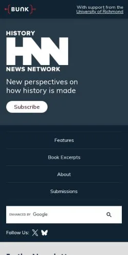 Anteprima del sito History News Network, media di Stati Uniti per articoli sponsorizzati