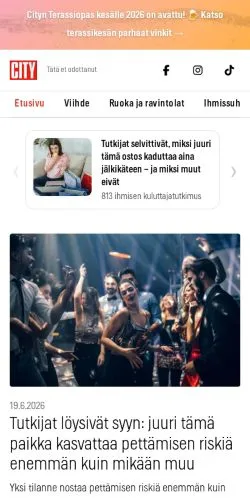 Podgląd witryny City, medium z kraju Finlandia do artykułów sponsorowanych