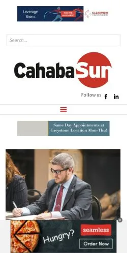 Podgląd witryny Cahaba Sun, medium z kraju Stany Zjednoczone do artykułów sponsorowanych