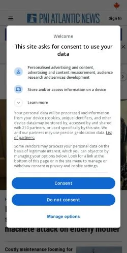 Aperçu du site SaltWire, média de États-Unis pour articles sponsorisés