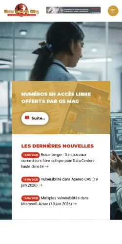 スポンサード記事向けのフランスメディア、Global Security Magのサイトプレビュー