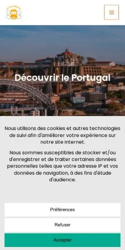 Anteprima del sito GotoPortugal, media di Francia per articoli sponsorizzati