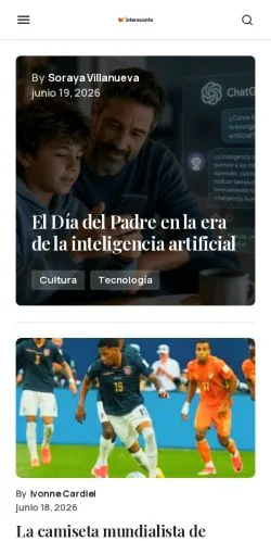 Anteprima del sito Interesante, media di Spagna per articoli sponsorizzati