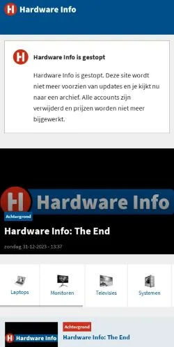 Forhåndsvisning af Hardware Info, medie fra Nederlandene til sponsorerede artikler