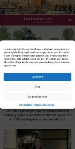 Anteprima del sito Turisme, media di Danimarca per articoli sponsorizzati