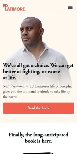 Voorbeeld van de site Ed Latimore, medium uit Verenigde Staten voor gesponsorde artikelen