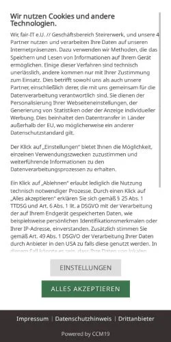 Anteprima del sito Steirische Spezialitäten Magazin, media di Austria per articoli sponsorizzati