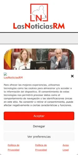 Anteprima del sito LasNoticiasRM, media di Spagna per articoli sponsorizzati
