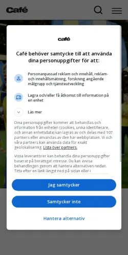 Forhåndsvisning af Cafe, medie fra Sverige til sponsorerede artikler